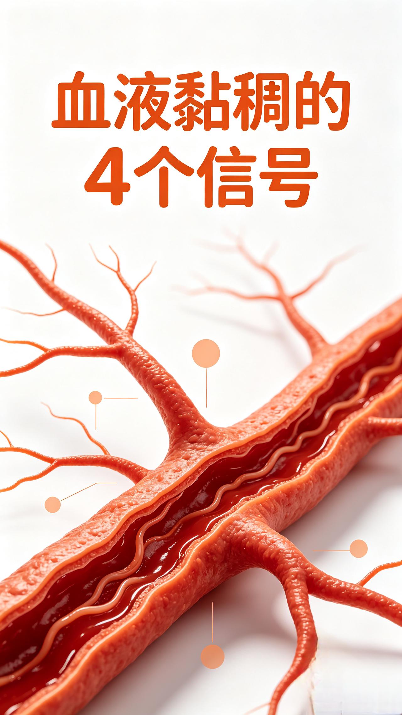 提醒中年人：血液黏稠，是血栓的前奏！身上4个小信号，千万别视而不见很多人以