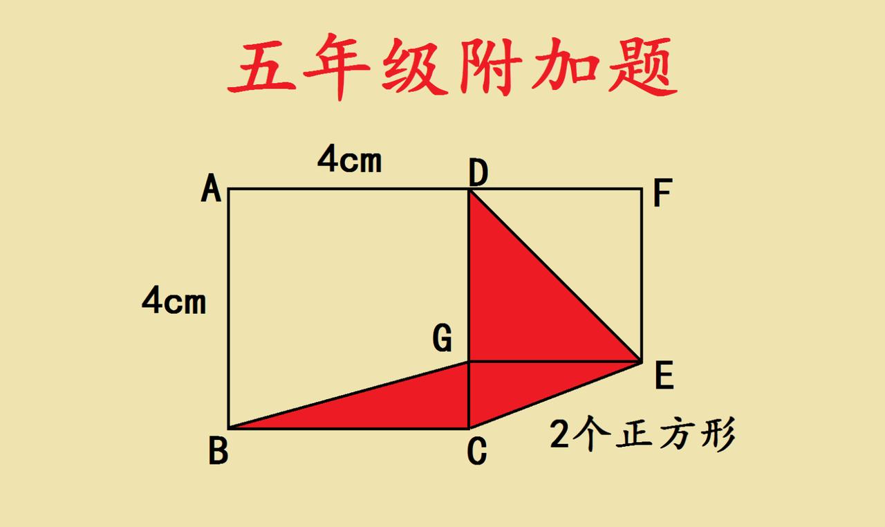 五年级附加题：巧解阴影面积，学会转化思维超轻松五年级的小同学看过来！这道附