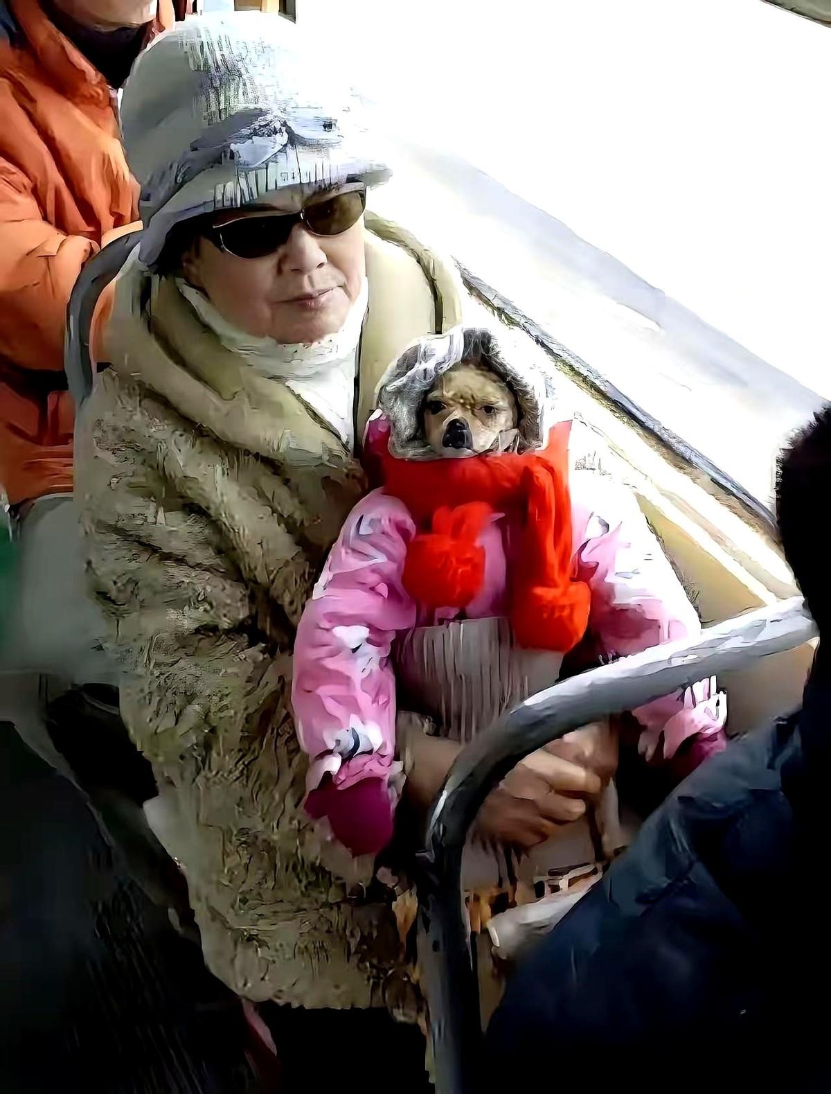 今天在公交车上，我差点就对一个“婴儿”母爱泛滥了。一个老奶奶抱着，包得那叫一个