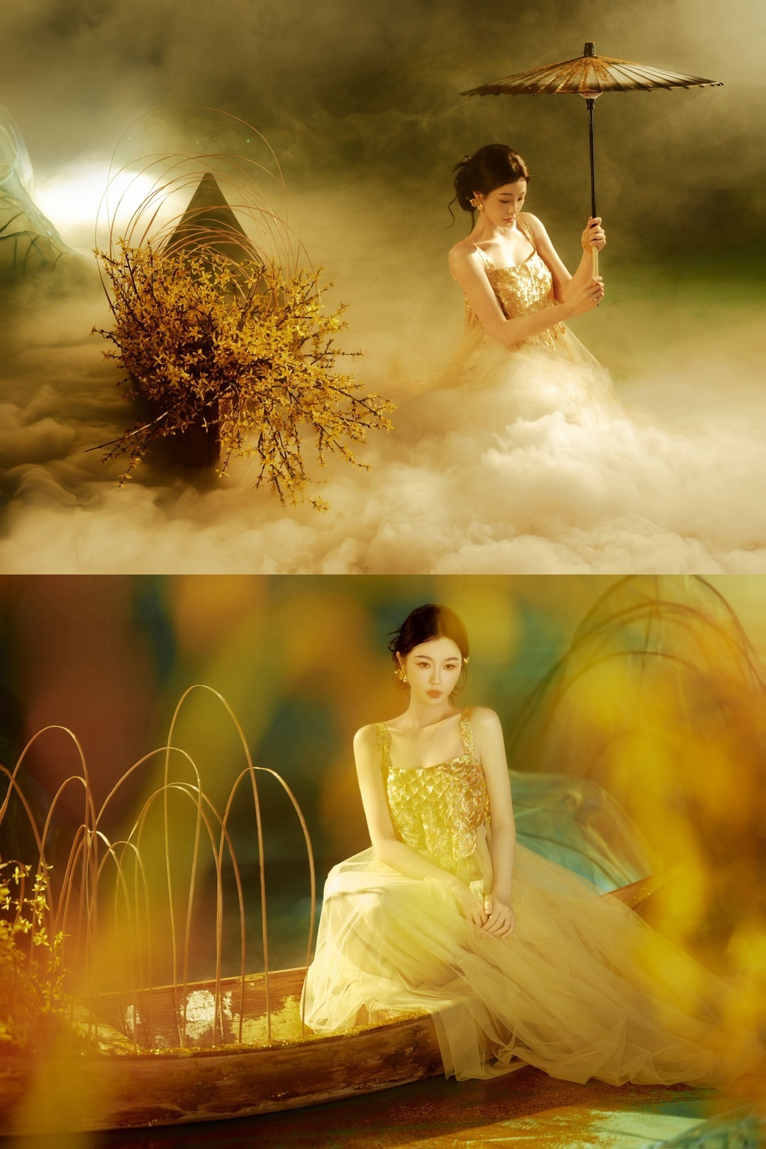 虞书欣工作室出图公主裙配小白鞋也太绝了！飘带随风扬起，自由又明媚，这才是虞书欣