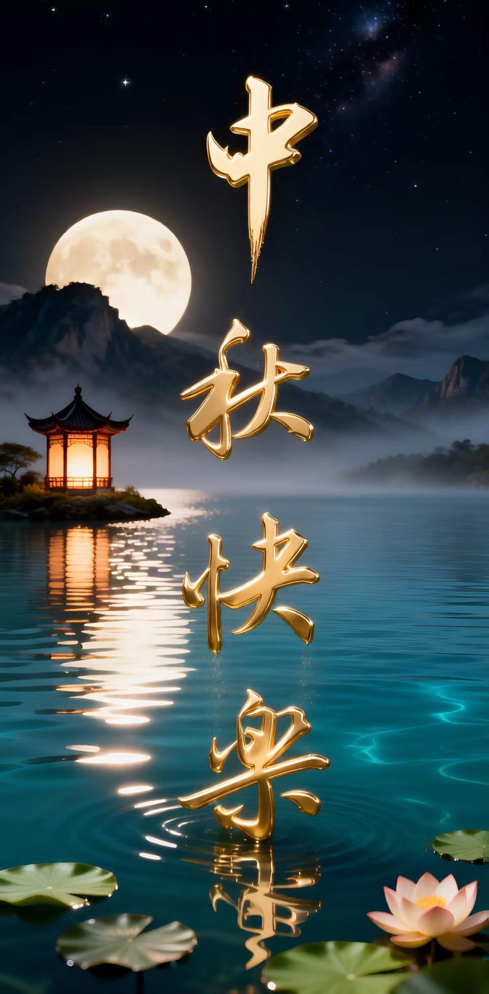 🌕月满中秋，岁岁安康✨愿月光温柔相伴，阖家团圆，平安喜乐🥮中秋节