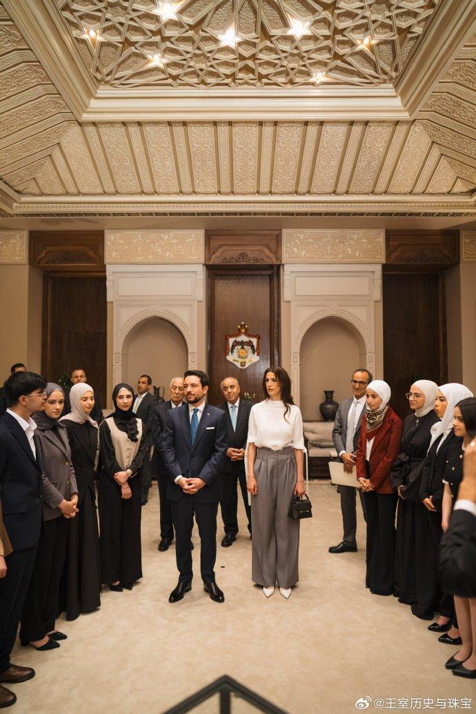 8.18🇯🇴约旦・巴斯曼宫侯赛因王储&拉杰瓦王储妃接见2025‑2