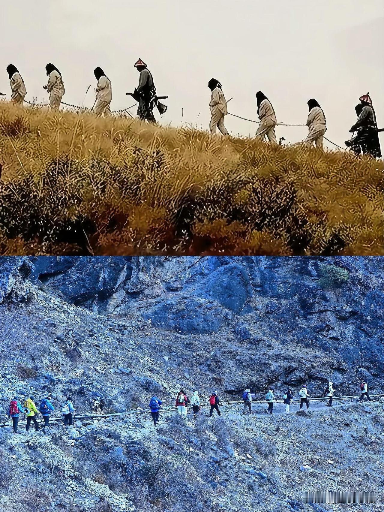 一代人有一代人的苦要吃！爸妈那辈爬山是真吃苦。背着馒头咸菜，走十里山路不喊累