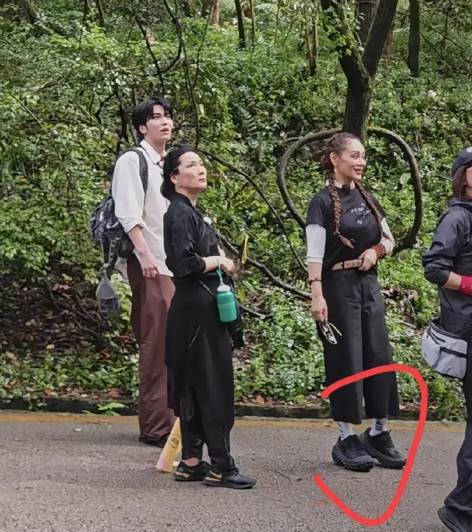 看了一下，我老公打赌说，一路繁花，最有品位的女人是刘嘉玲，最不好看的是宁静的鞋子