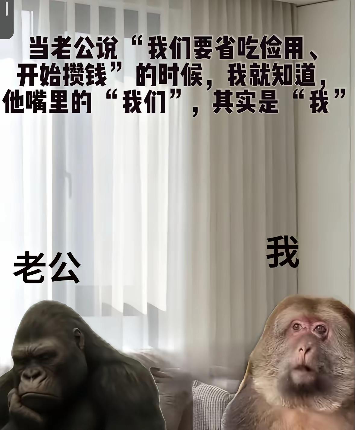 所有说，我们是两个物种嘛[捂脸哭]……我的人生格言就是，嫁汉嫁汉穿衣吃饭……