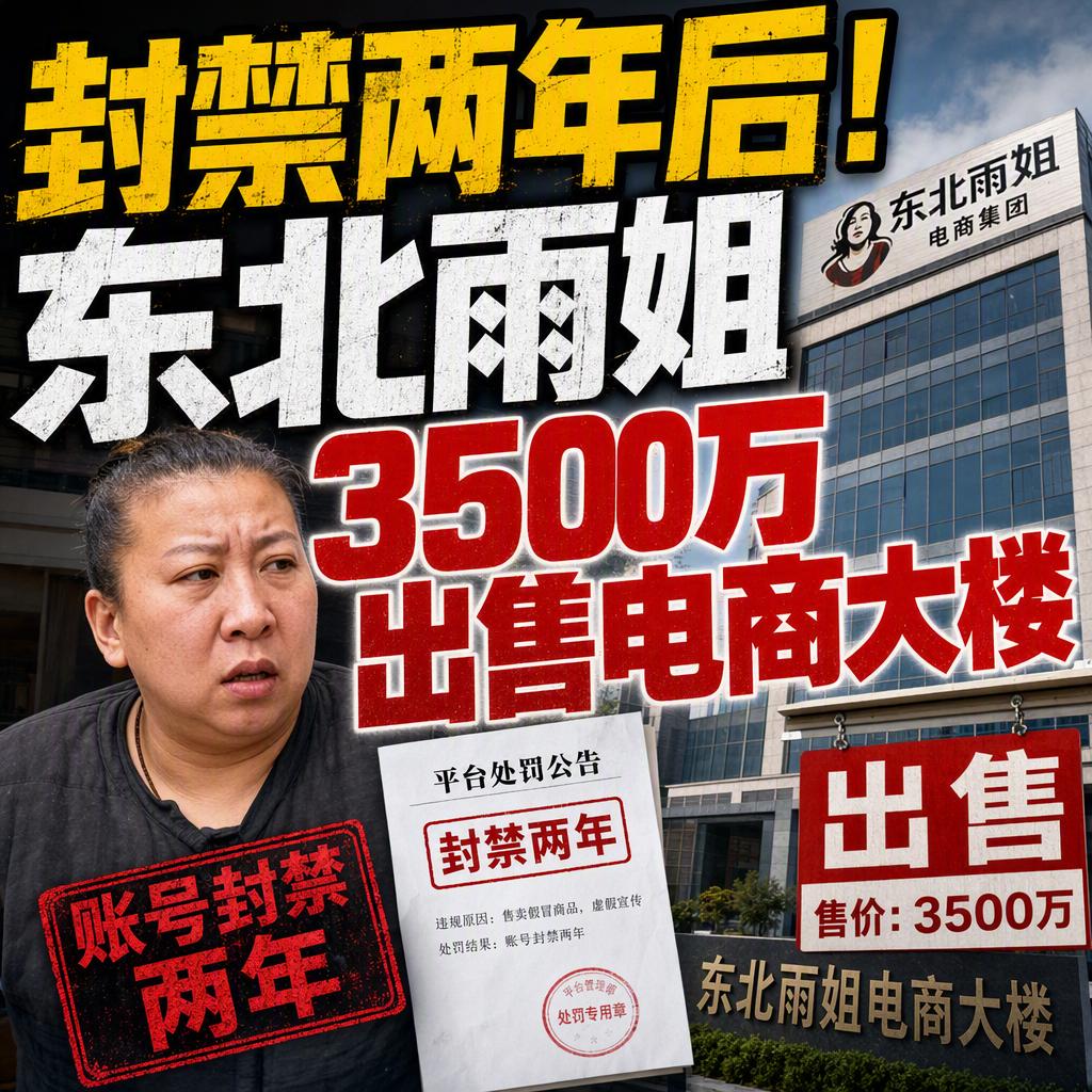 很多人以为顶流网红即便翻车，也能靠家底东山再起。东北雨姐用一栋3500万挂牌出