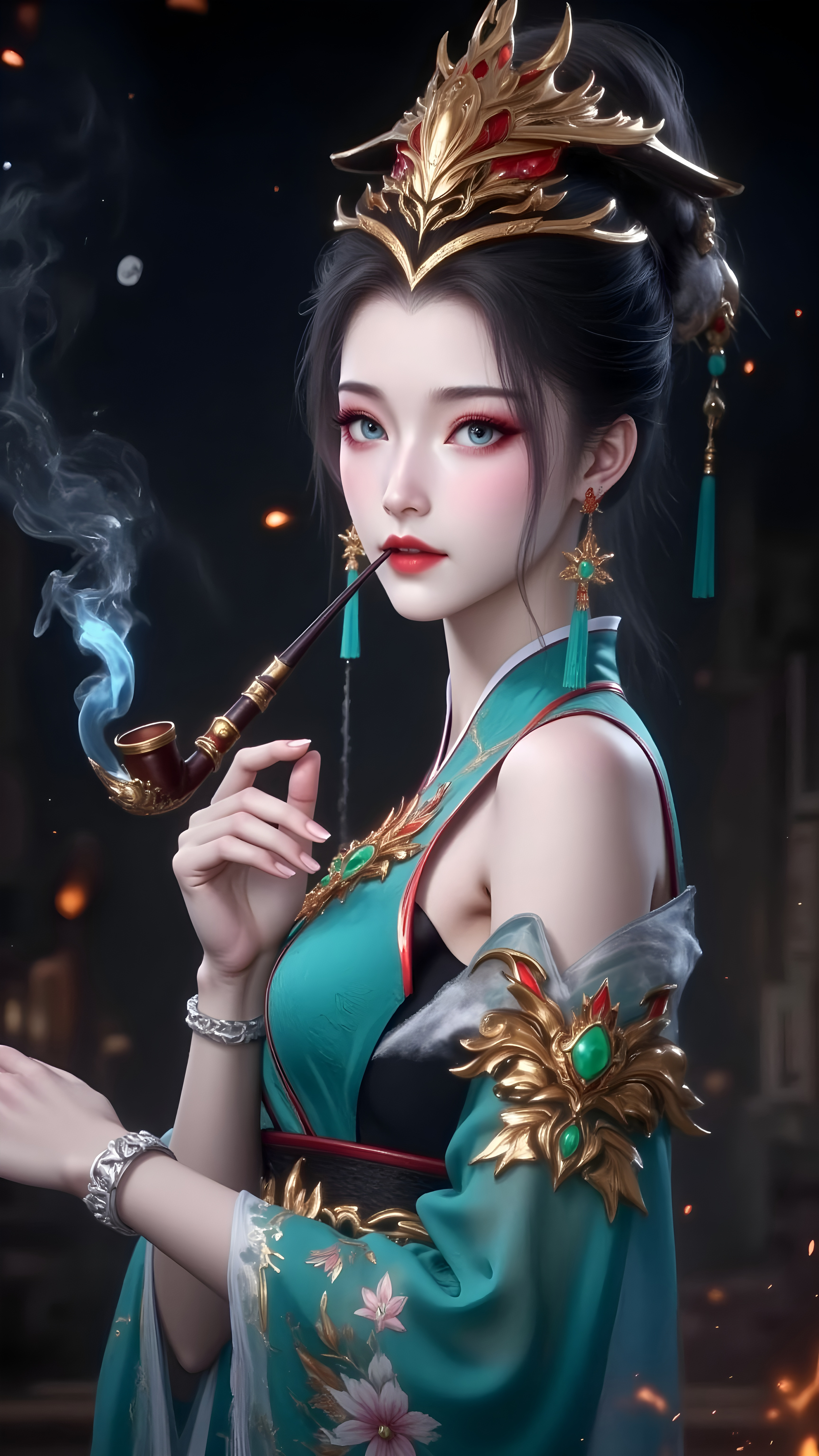 国漫女神4K壁纸分享：酒玖师叔身材和颜值都是顶级的！