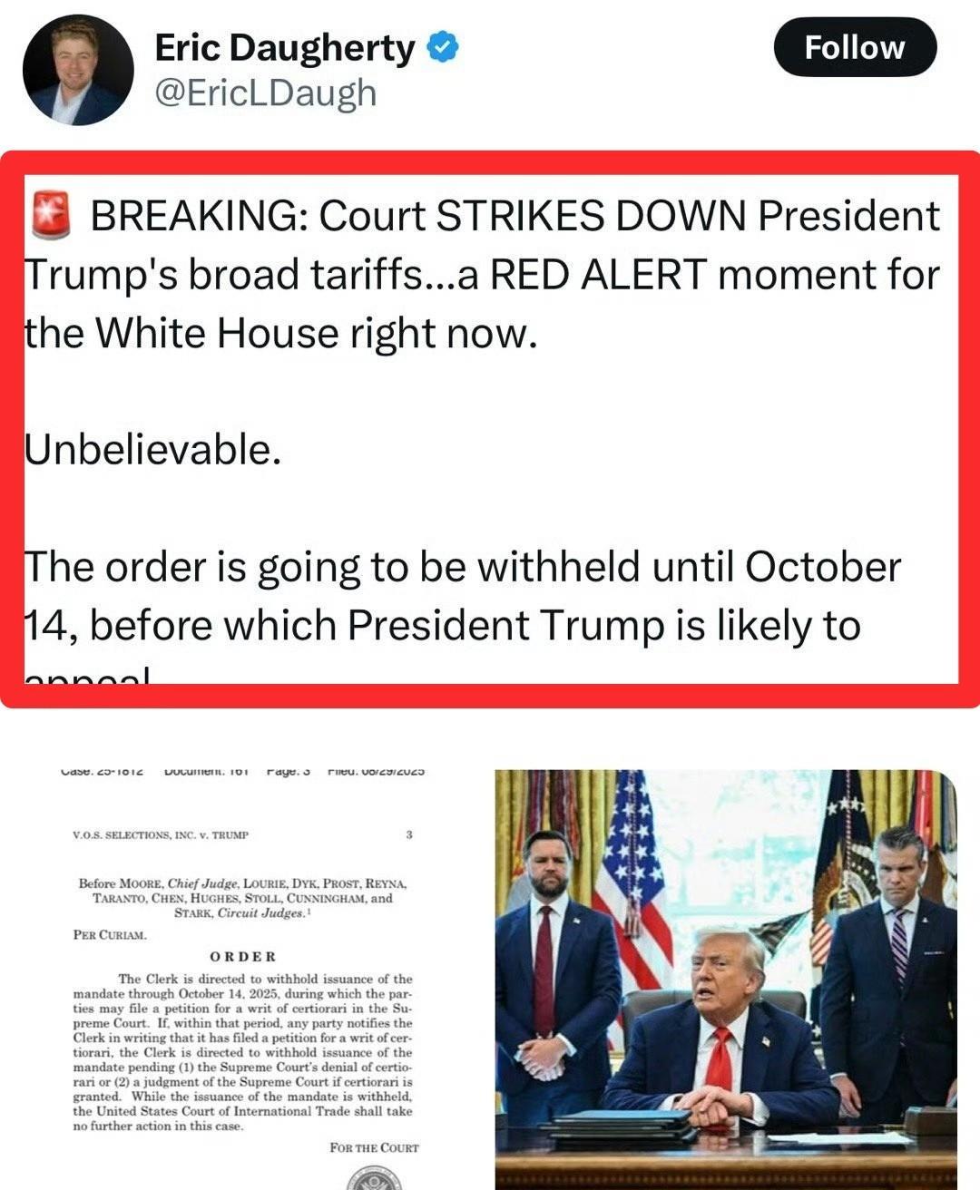 太魔幻了，川普的关税政策被美国最高法院判定违法，这下全世界的国家都要松一口气了，