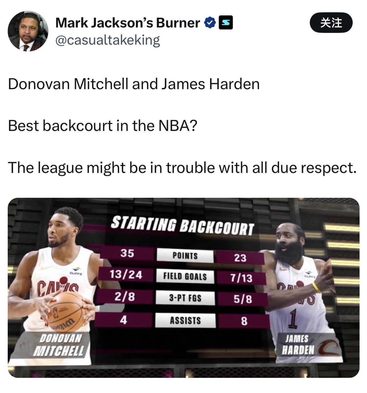 哈登首秀先抑后扬，结局堪称完美！赛后，前勇士教练马克杰克逊发文写道：哈登和米