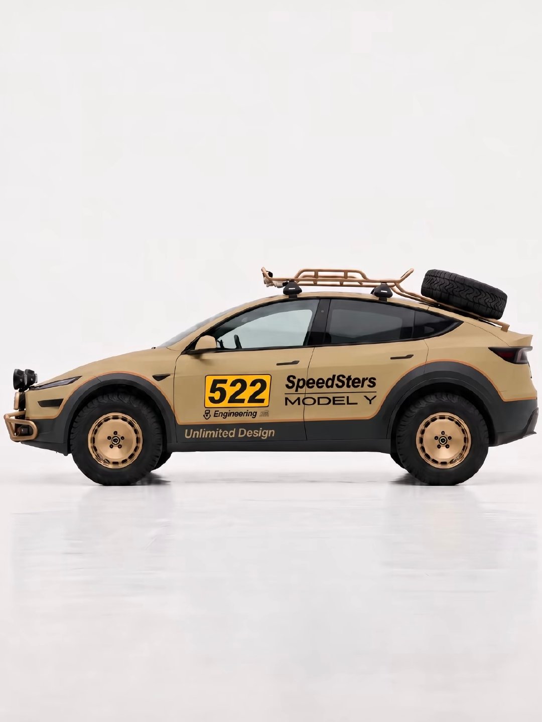达喀尔风格特斯拉modely#特斯拉#​