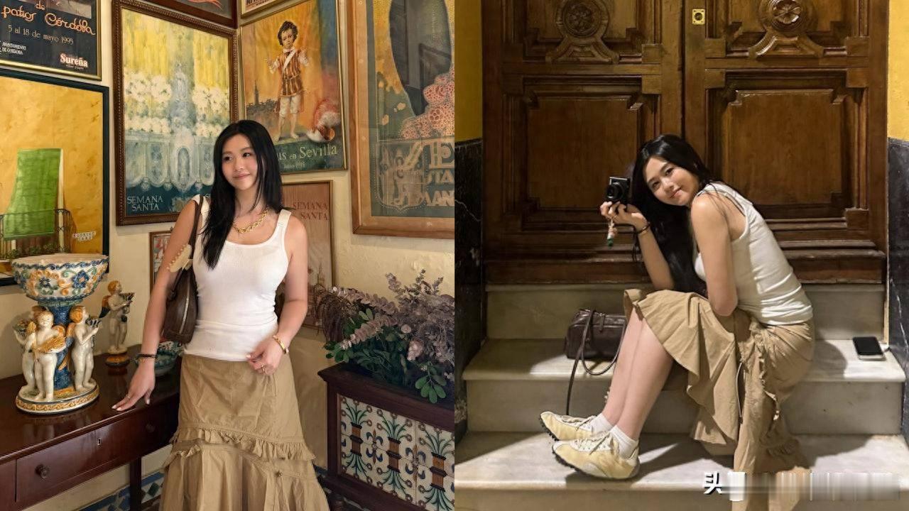 邱淑贞二女儿晒度假近照，瘦身成功被指五官完美复制妈妈