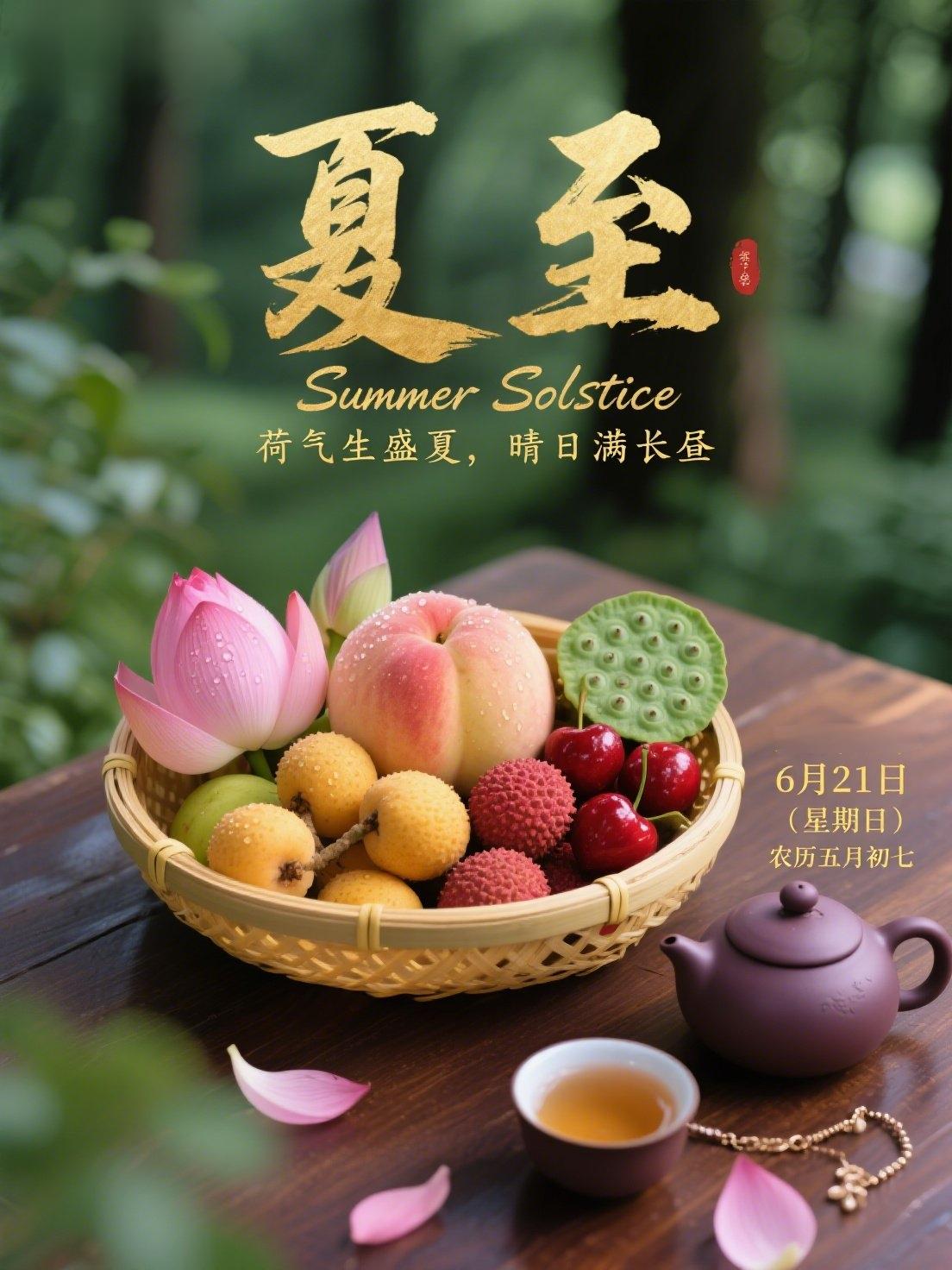 2026.06.21  二十四节气：夏至草木繁荫渐盛，仲夏如约而来。待晚风驱