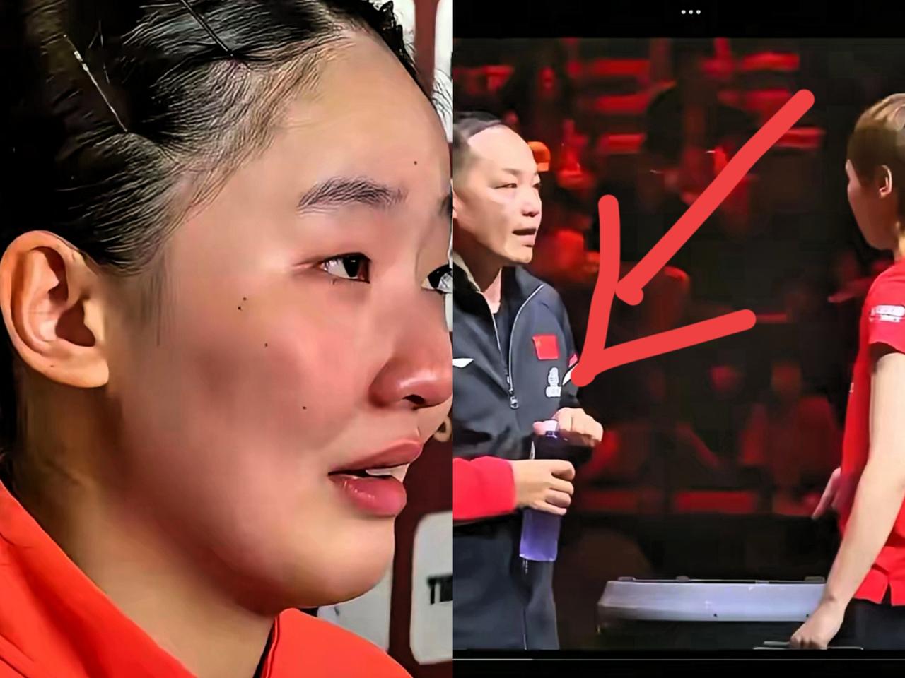 谁能想到北京大满贯女单赛场，最圈粉的除了13局全胜的王曼昱，还有她的场外教练任浩