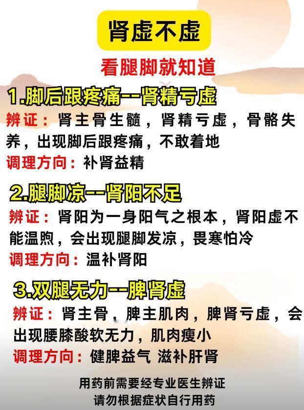 肾虚不虚，看腿脚就知道！