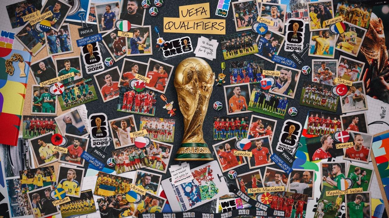 世欧预附加赛半决赛明天凌晨打响！意大利将对阵北爱尔兰，乌克兰迎战瑞典03月26