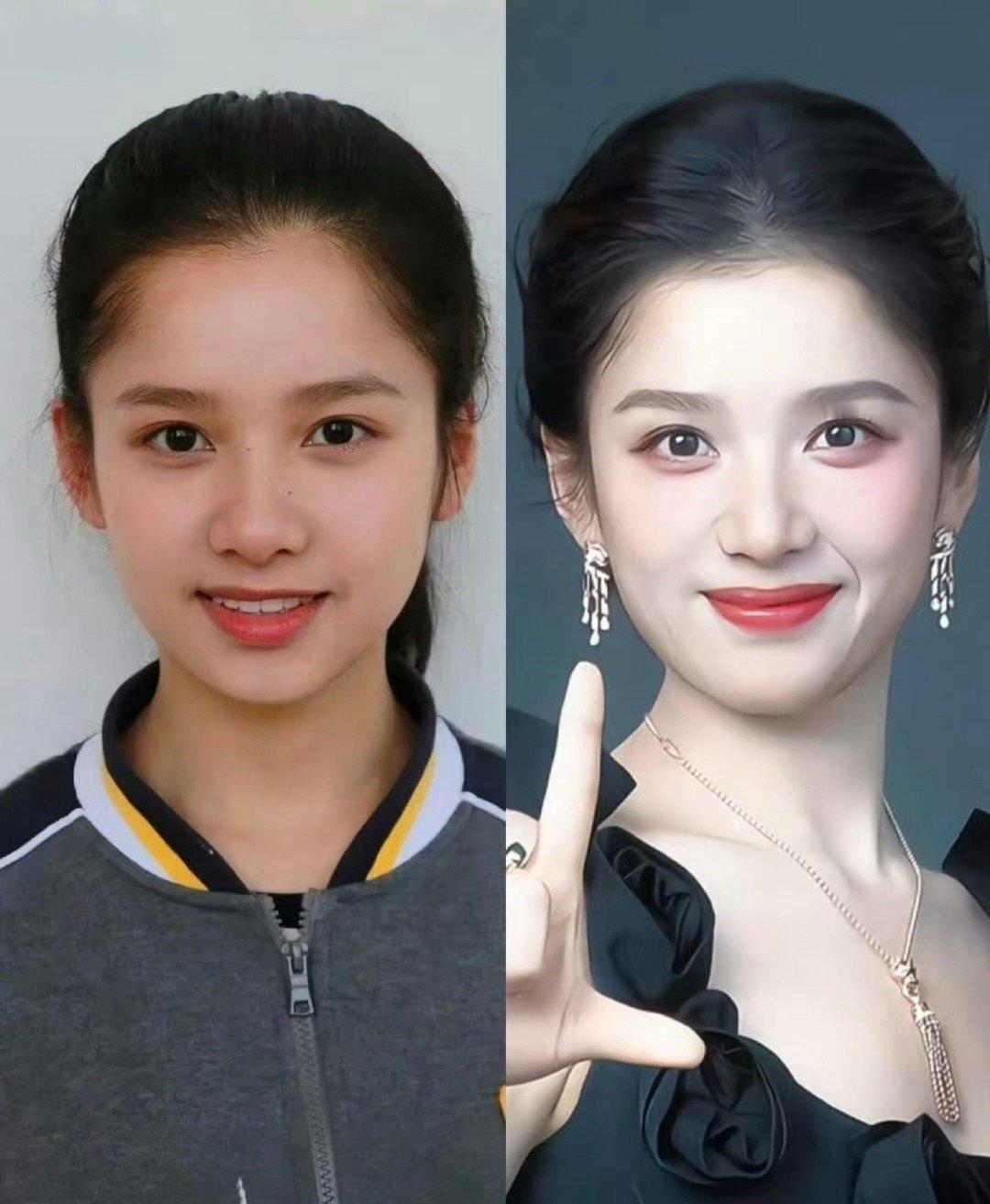 原来张婧怡高中时期就已经有星味儿了​​​