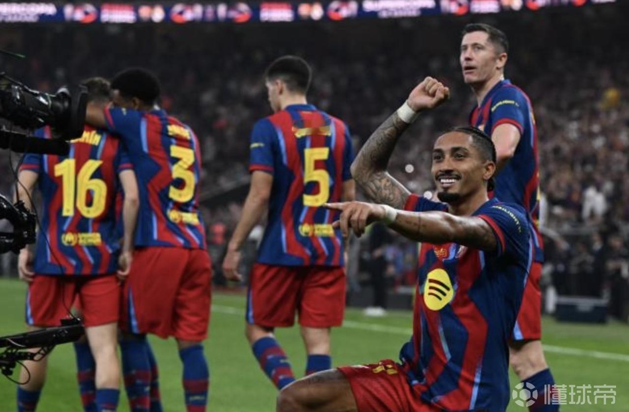 8.09亿欧元VS8.08亿欧元！这是西班牙超级杯决赛巴萨和皇马首发球员身价