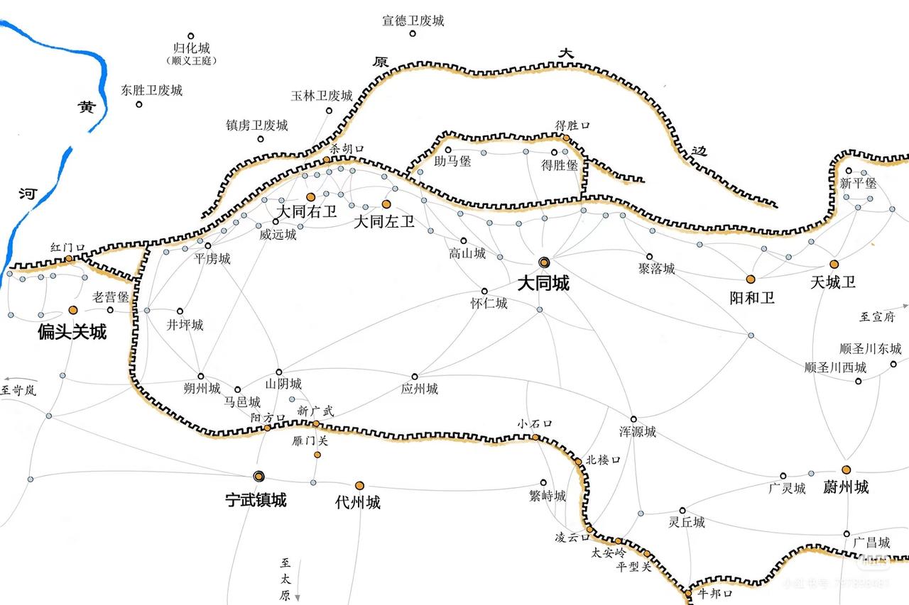 明长城上一张大同镇防御体系图🎨
