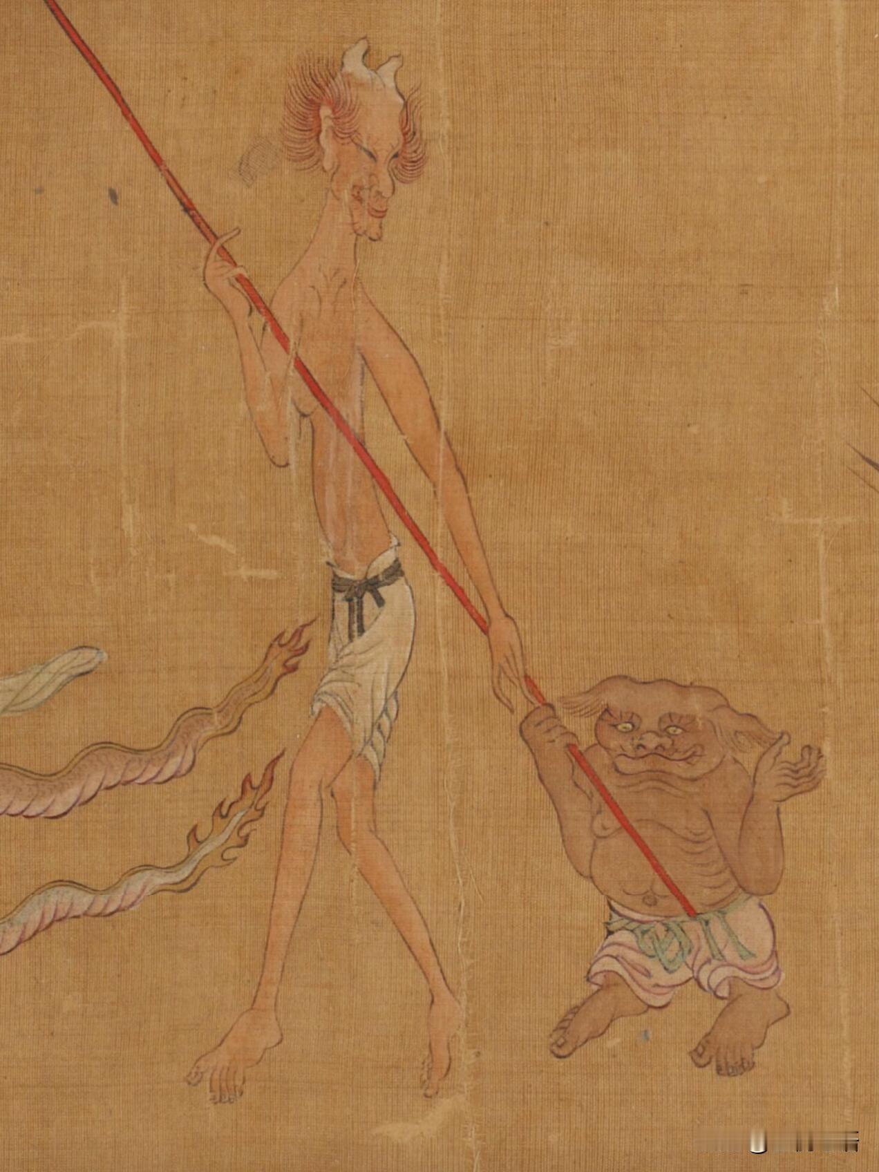 真的被古画的魅力折服了！仇英的《揭钵图》也太绝了，古人的想象力真的拉满。