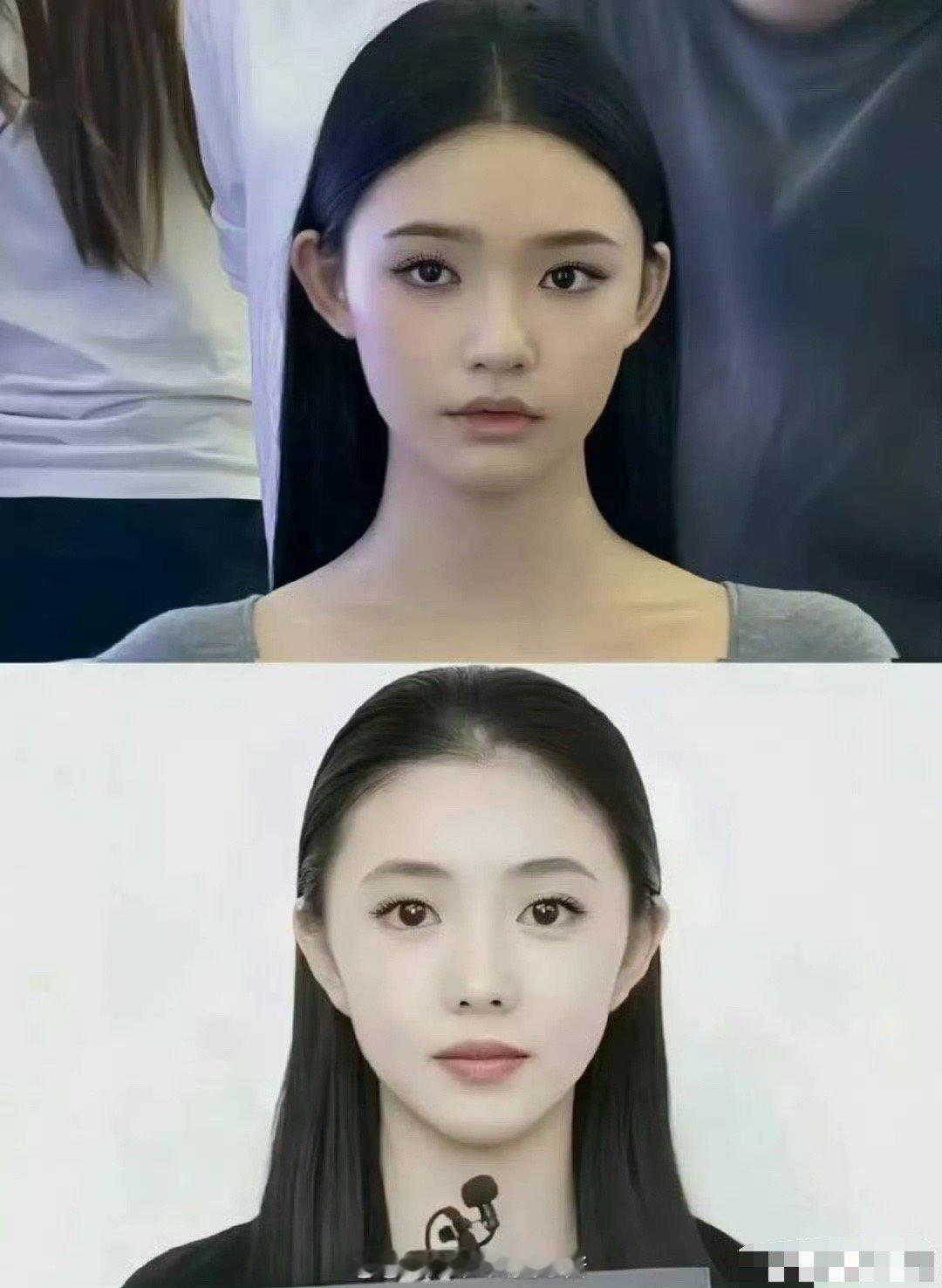 林允和刘浩存就是头包脸和脸包头的区别…​​​