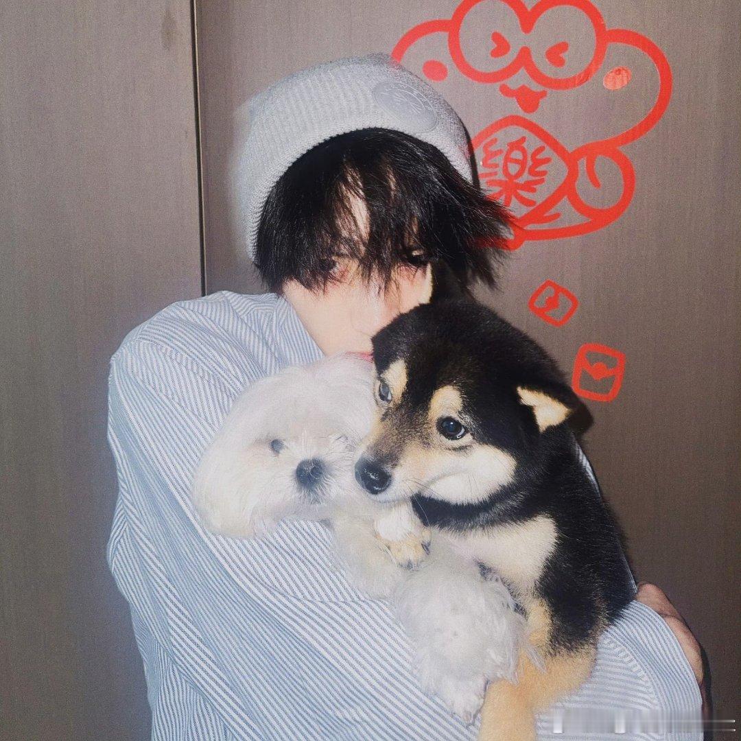 周翊然晒和小狗合照，居家男友感​​​