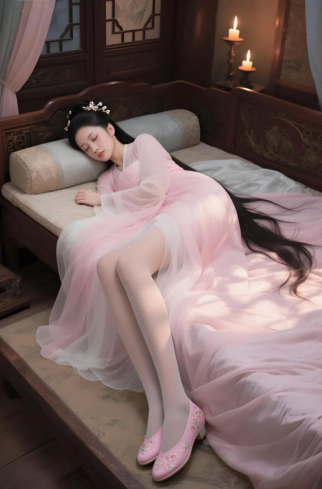 仙气美女古风壁纸这汉服就是好看，就跟仙女下凡，你们给这个穿搭汉服打分你们能打多少