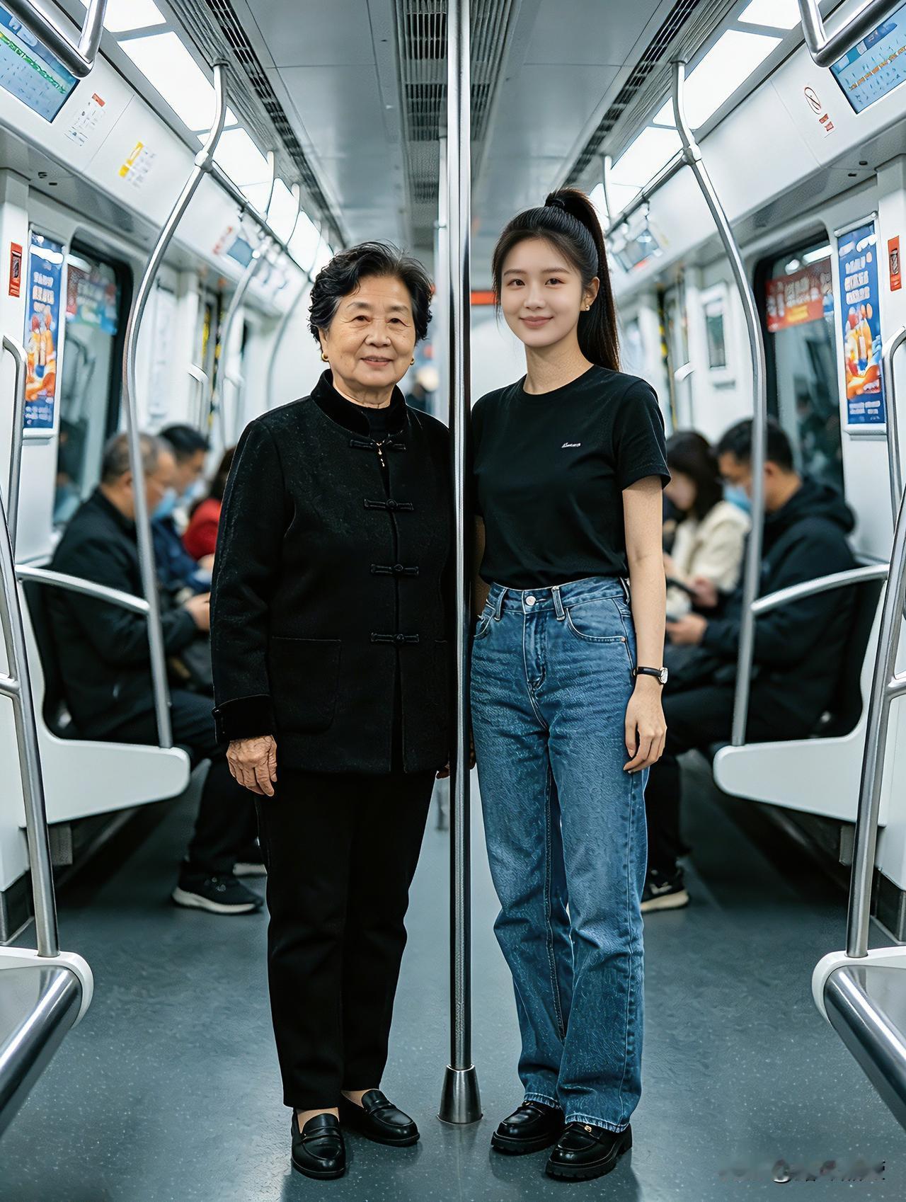 今天下午坐地铁，我碰到一幕，心里琢磨了一路。车厢里同时上来两位女士。一位5