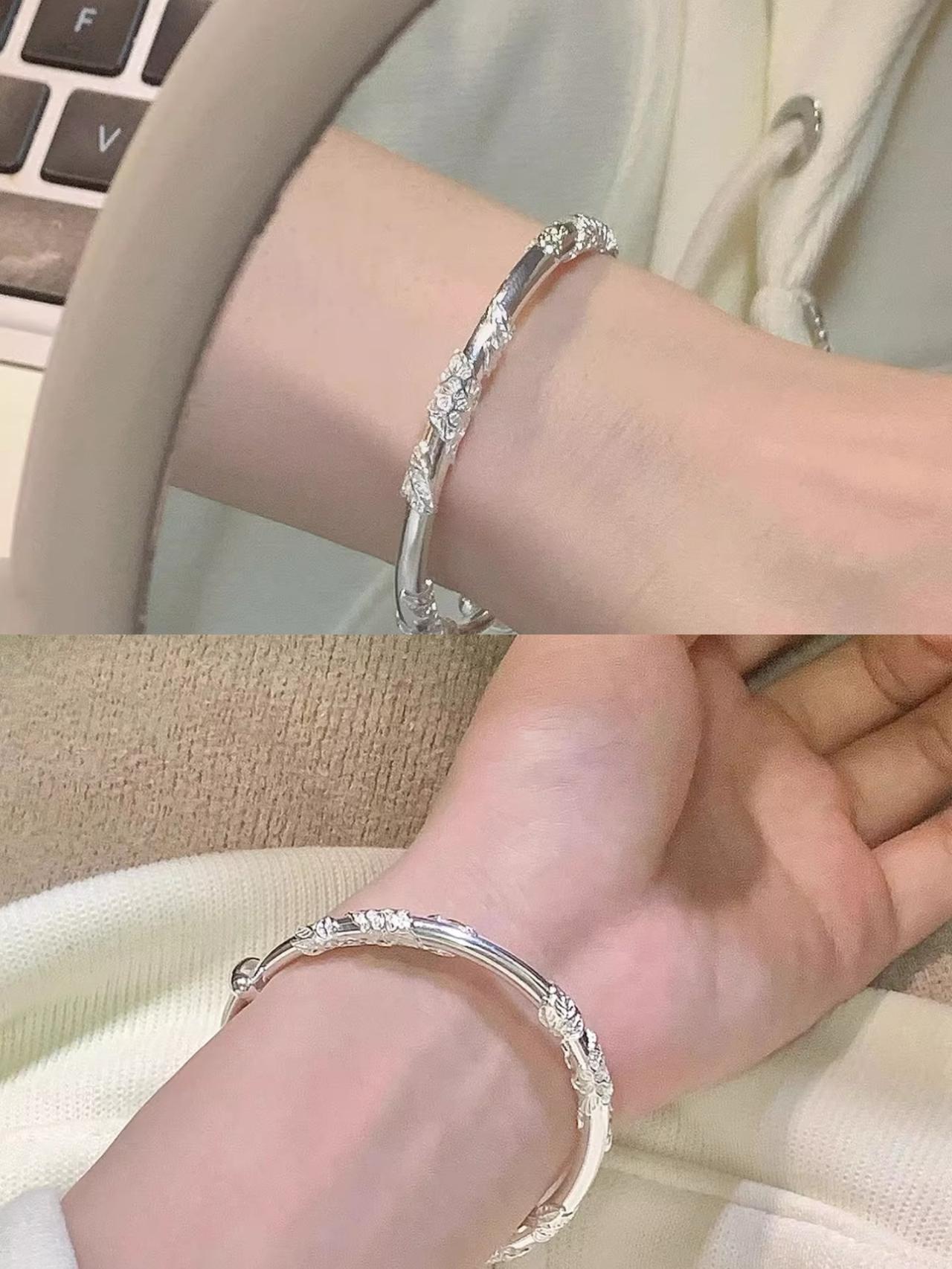 一夜之间，银镯子已经快买不起了！1月4日，一只68克银镯子，轻轻松松就