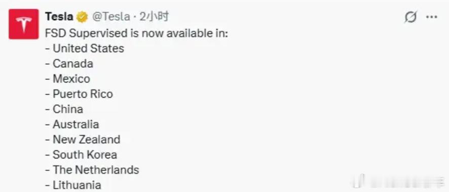 特斯拉监督版FSD入华特斯拉在北美的体验确实是强，国内很多竞品给到的说辞是北美路