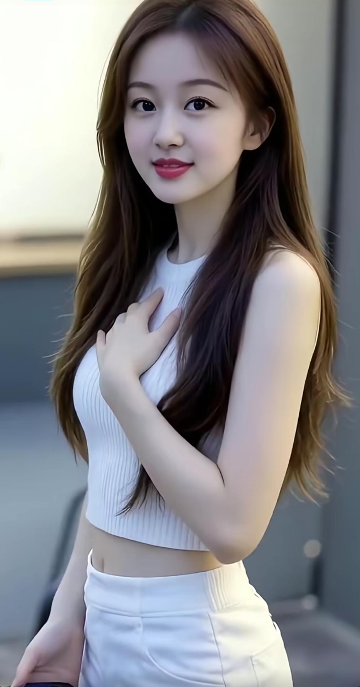 甜美少女风，白衣飘飘，清新自然，元气满满！🌸💕分享随手拍的美照气质美少女写