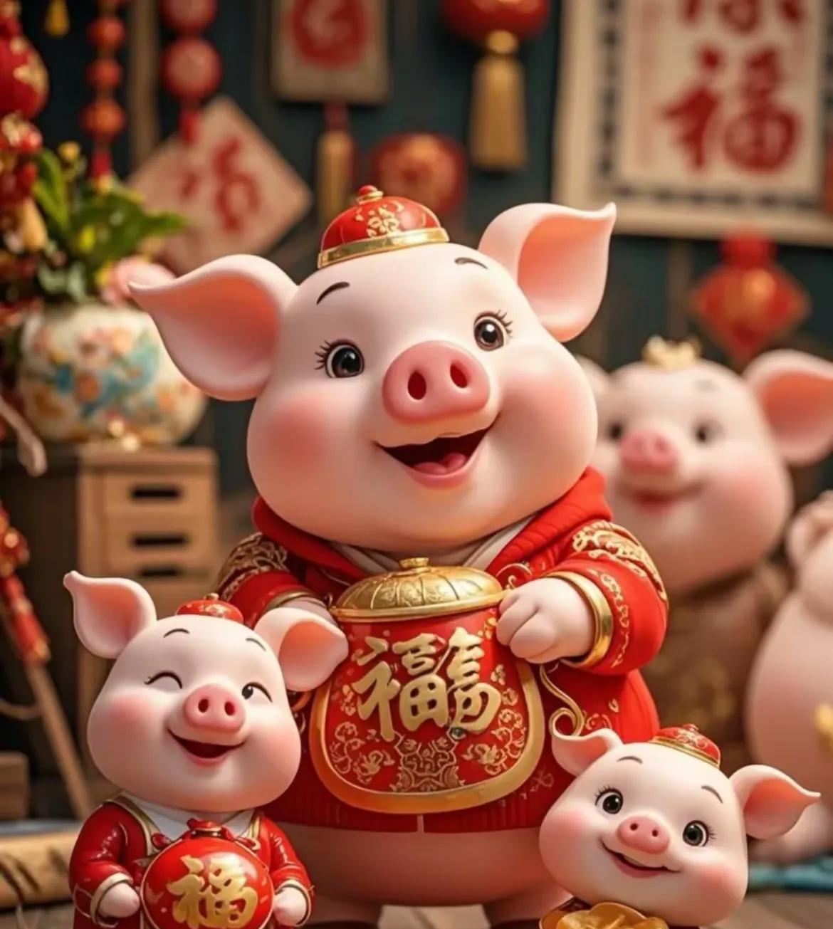 生肖猪：恭祝你！过了今天，你将一不愁、二不苦、三有余、四富足！你要接住，接住啦
