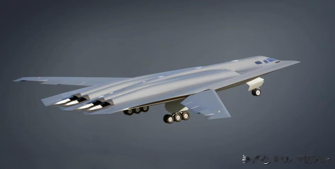 可变后掠翼四发隐轰。