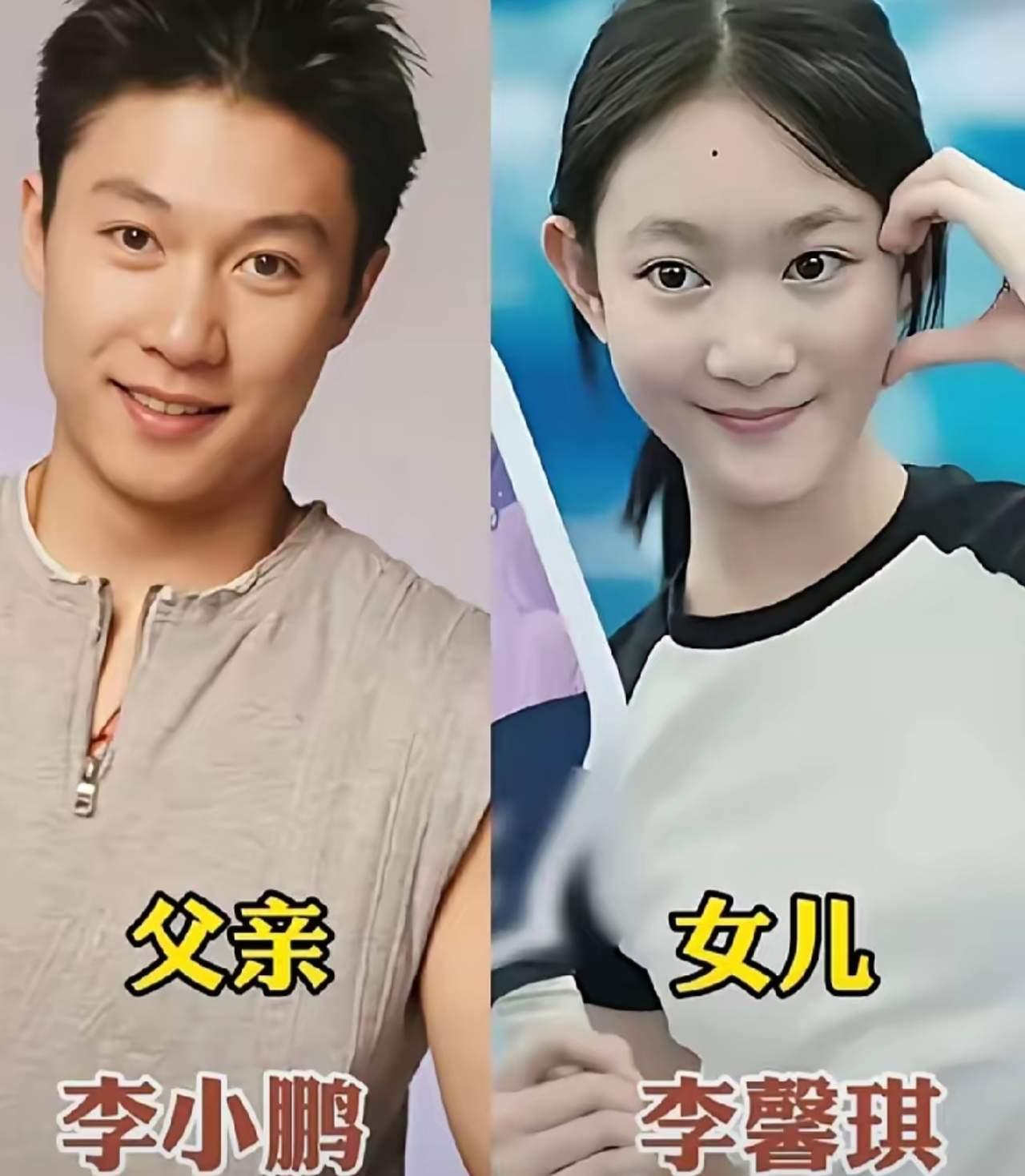 王楠和女儿同框田亮和女儿同框李小鹏和女儿同框三位奥运冠军和女儿同框，满满的