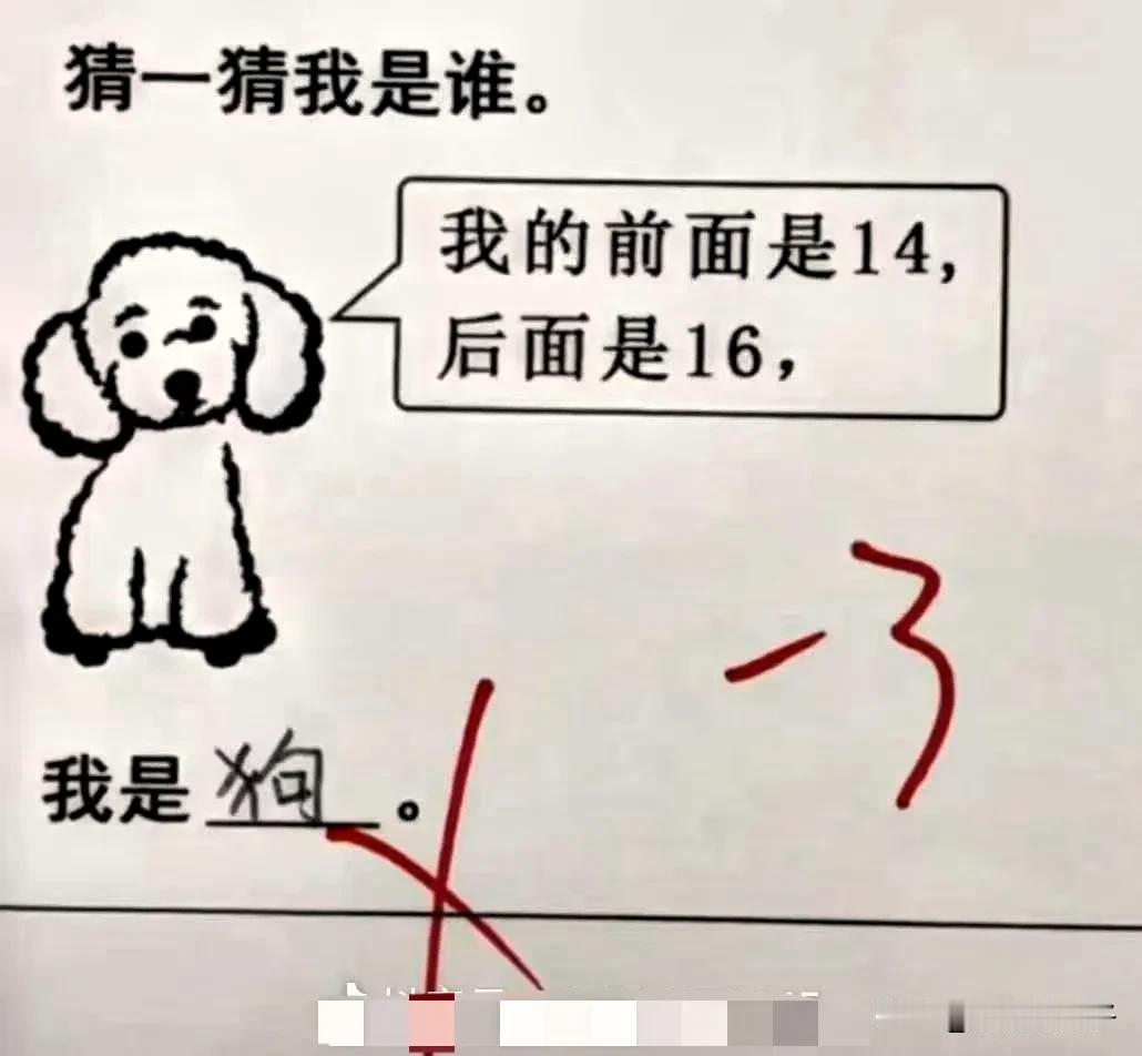 笑死了，但是真的没毛病！试卷发下来的时候，孩子估计也懵了吧，为什么老师会给人