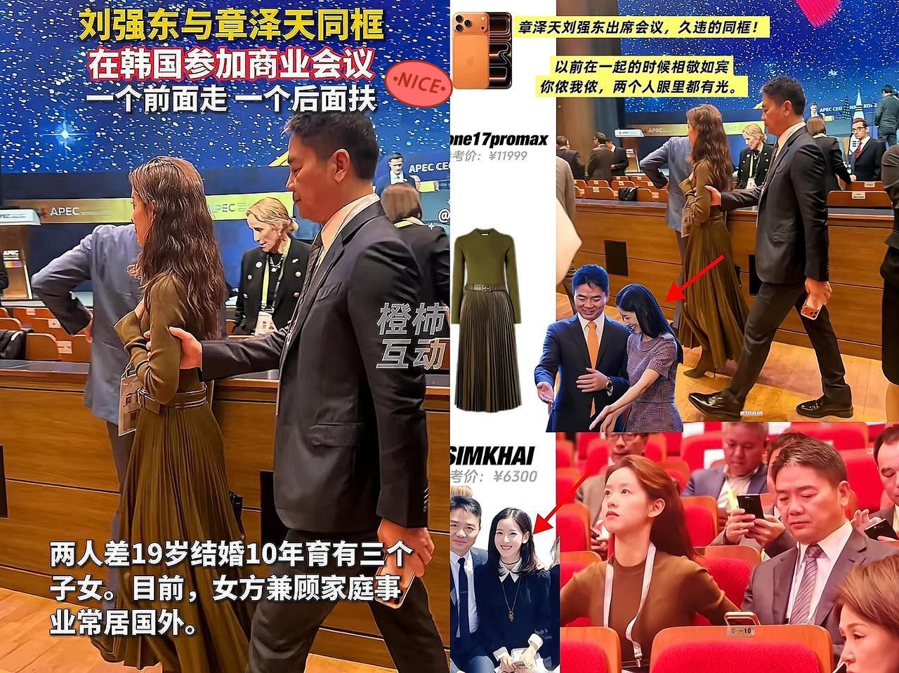 现在最委屈的人,真得算刘强东一个!好不容易借着韩国峰会能跟章泽天凑上同框