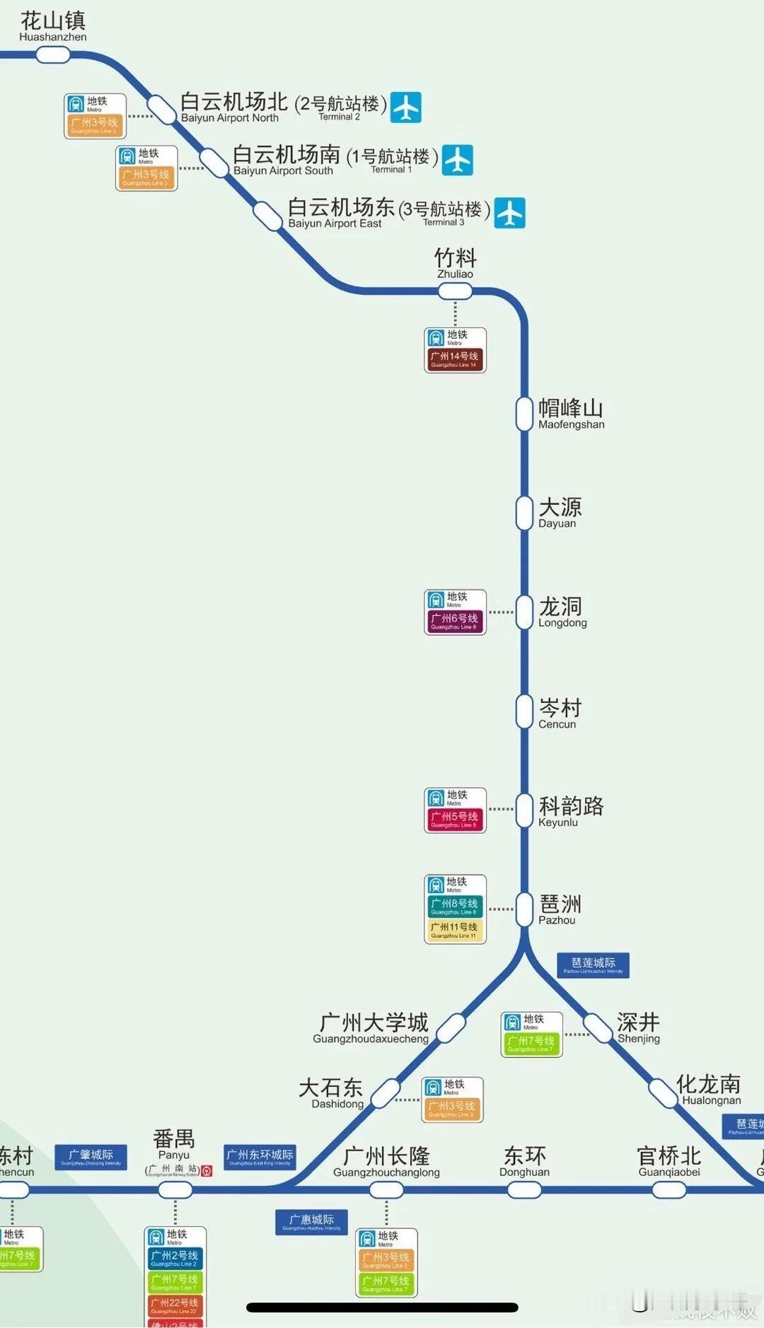 白云机场T3正式启用，你知道怎么去吗？白云机场北、白云机场南分别有地铁3号线、