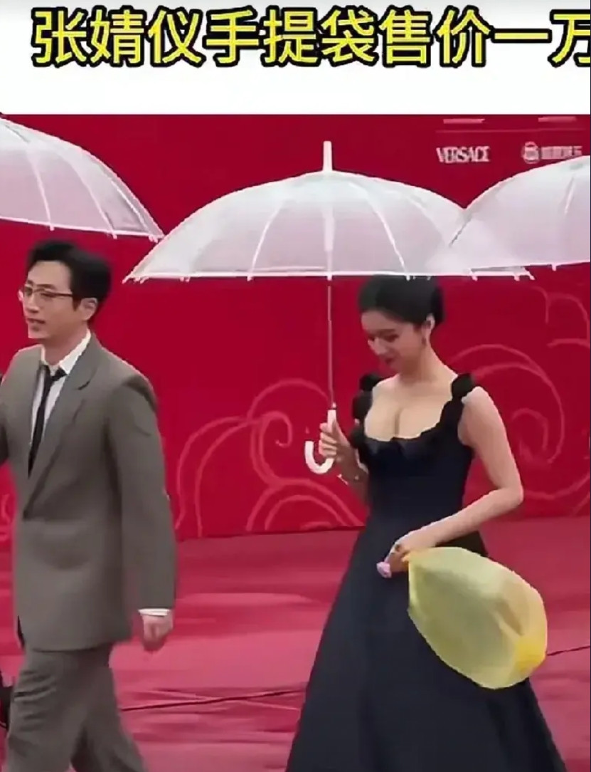 近日，张婧仪手里的黄色塑料袋火了。当时我还纳闷，心想这个明星走红毯拎个垃圾干嘛