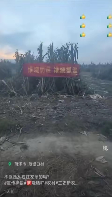 这个标语倒着念就舒服多了！​​​