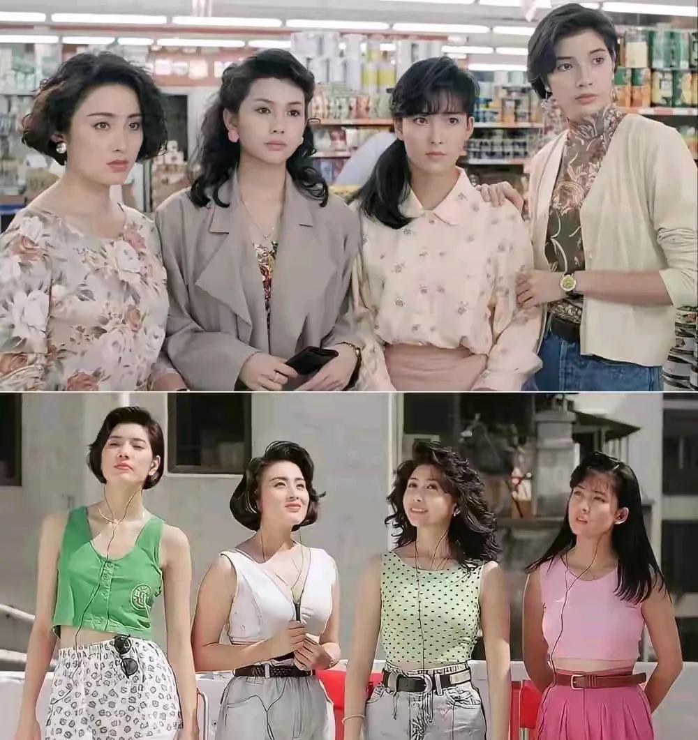 80年代的港星从头发到耳饰到服饰都很时髦有一种健康蓬勃的美感不需要精修各