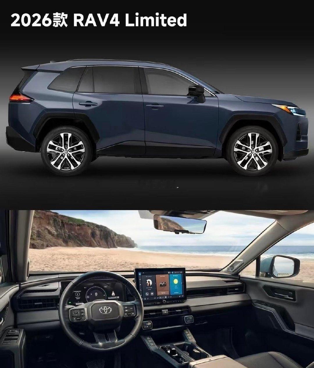 新款rav4很值得期待设计更加简约全新的造型设计更加耐看。很多期待如果价钱合理有点很受欢迎。依旧有自