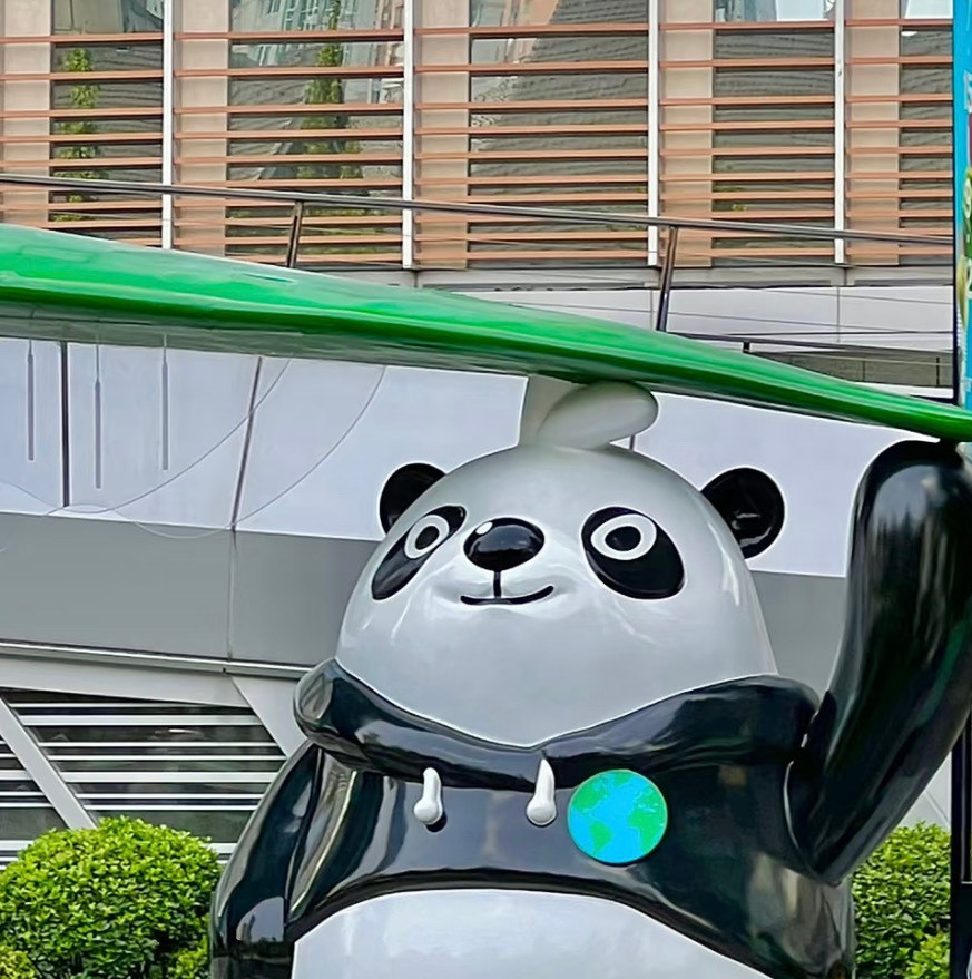 这届熊猫都有自己的小心思了起猛了在成都街头偶遇大熊猫熊猫常因一些看似“心机”的举