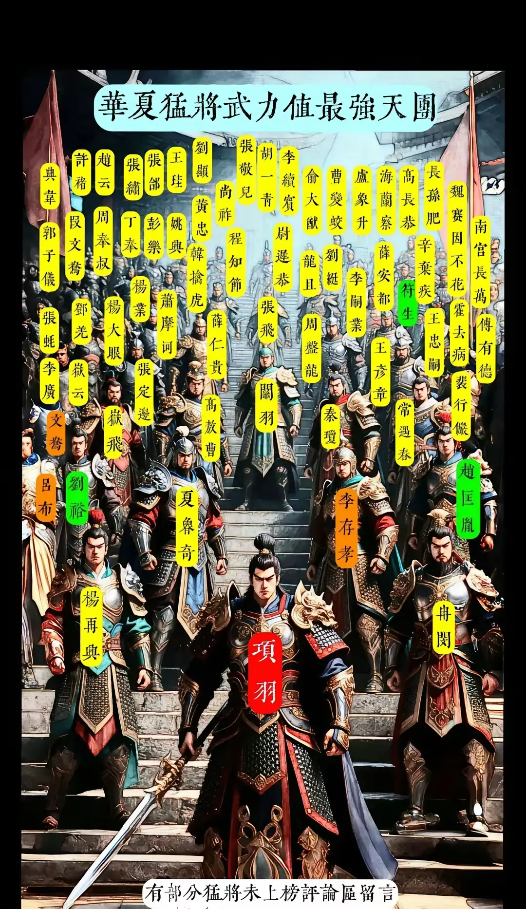 如果把下图的人集结起来，能打赢垓下之战吗？