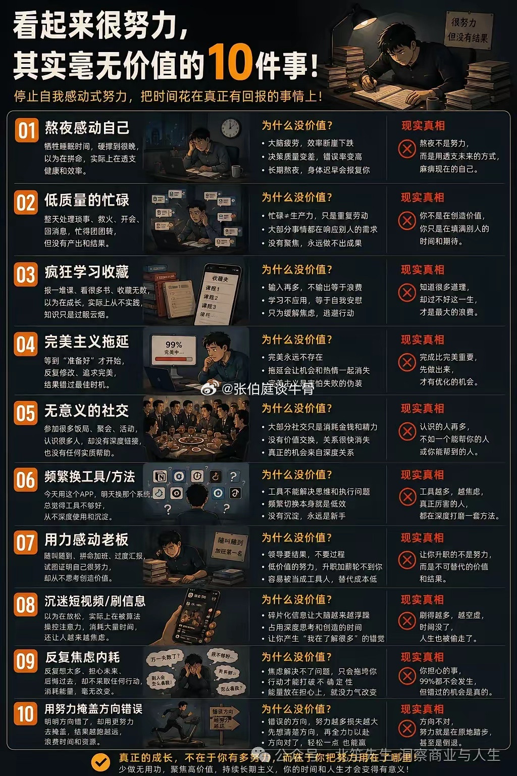 看起来努力，其实毫无价值的10件事！