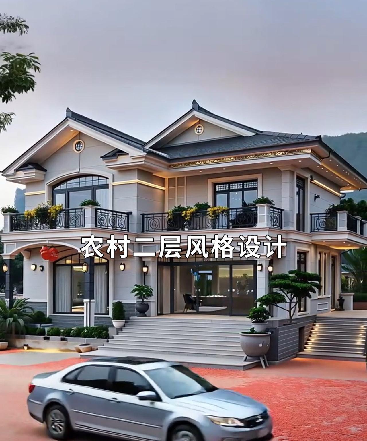 农村田园小二层户型！#建房说