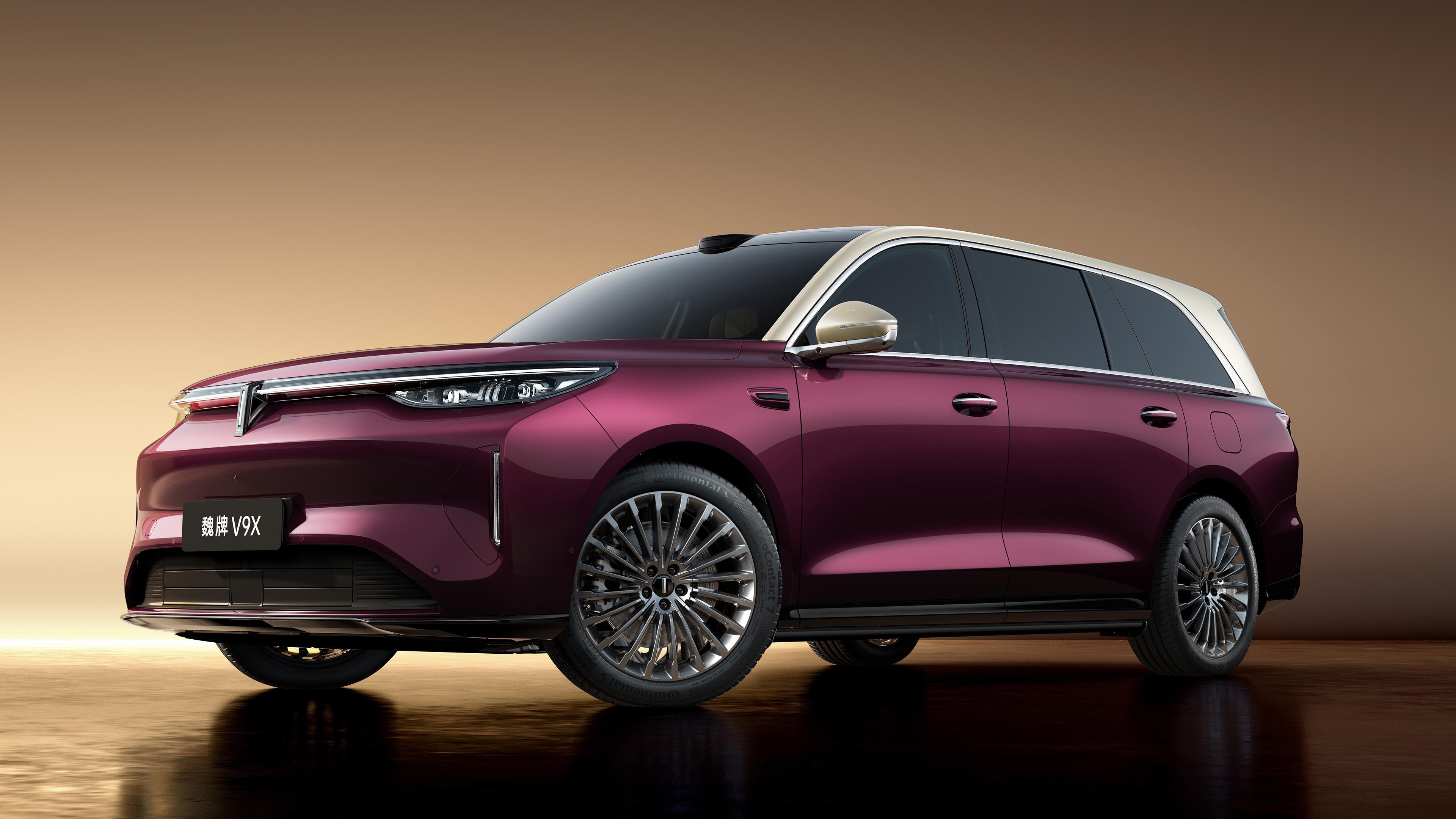 魏牌V9X官图发布，大家觉得颜值如何？插混6座大型SUV归元S平台车长5299