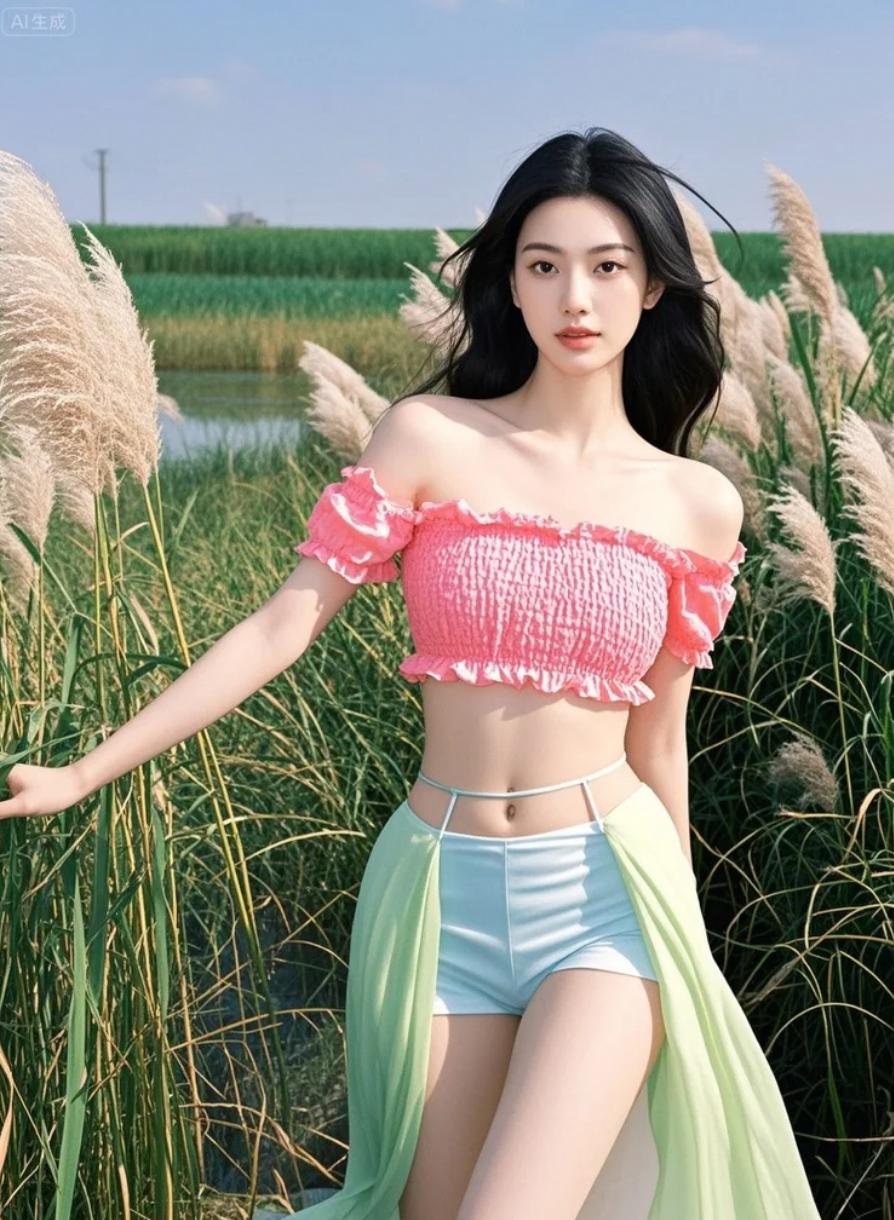 【波西米亚之梦】流苏、印花、大草帽，她把自由不羁的浪漫种在芦苇丛