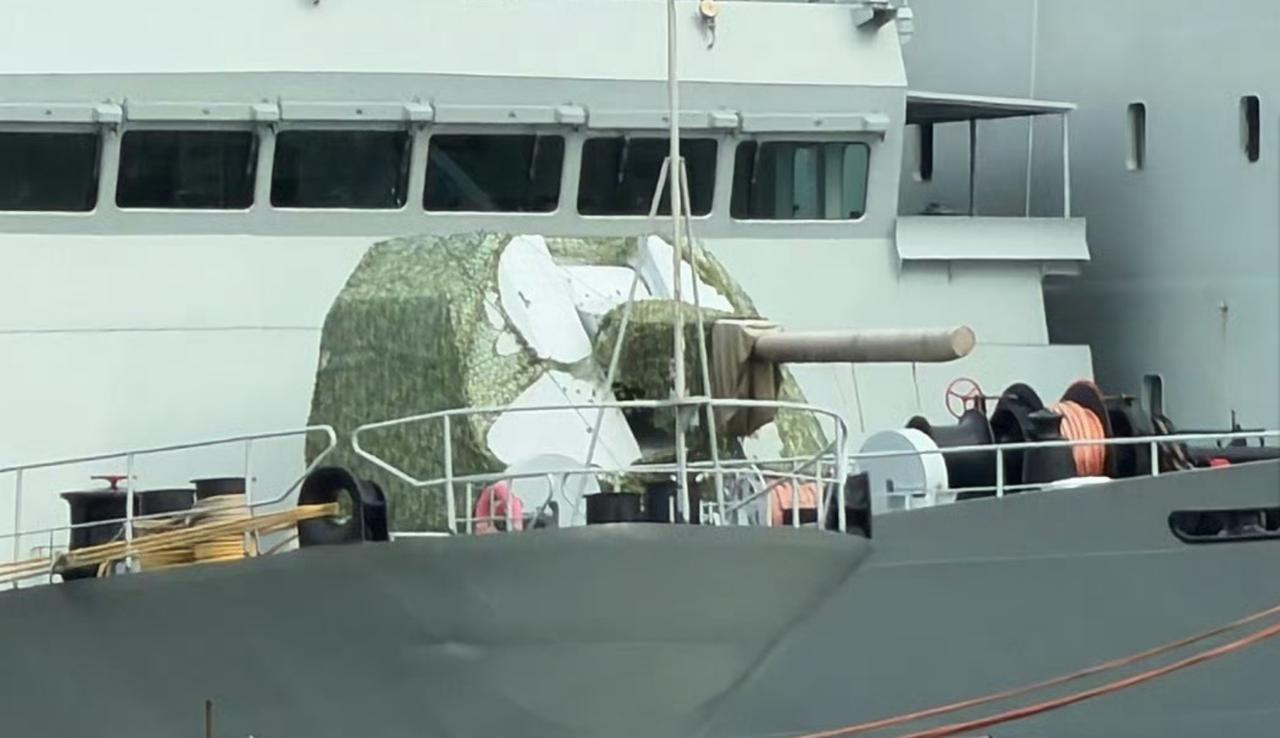 口径即正义，威武霸气,"土豆"削得很好看,155mm新舰炮。
