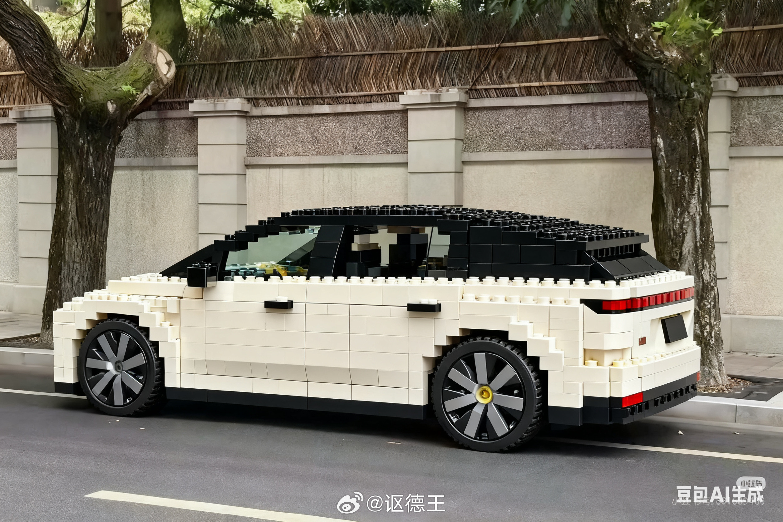 好大的乐高啊[大笑][大笑]，我脚得理想可以联名出一套玩玩理想i