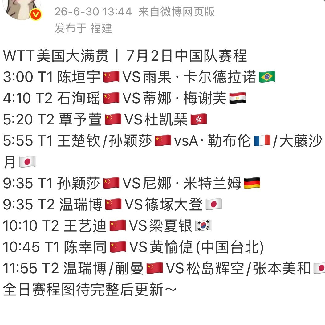 孙颖莎到底怎么你们了？连着两次3个来小时两赛？？？其他人的兼项都是一天一赛，只有
