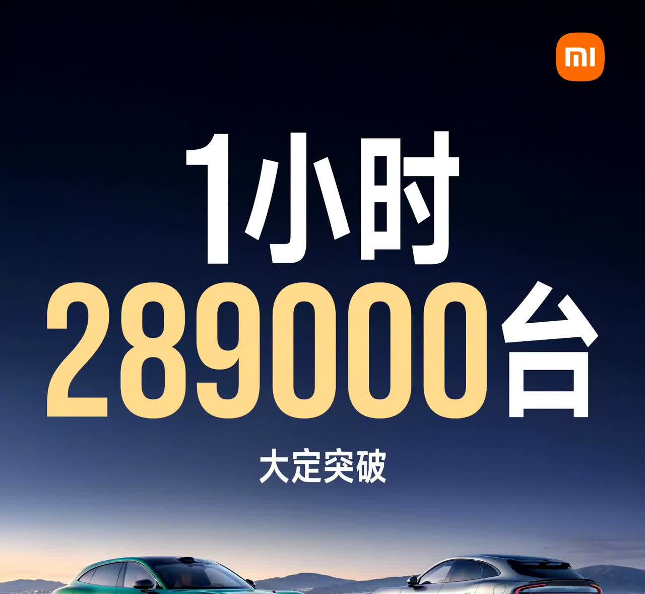 各车企都惊呆了吧，这可不是卖手机，而是几十万的汽车。小米YU71小时大定突破28